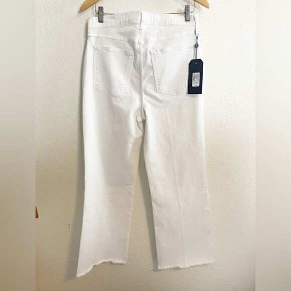 RAG & BONE White Justine Wide Leg Ankle Jean, Size 29. NWT - Picture 5 of 11